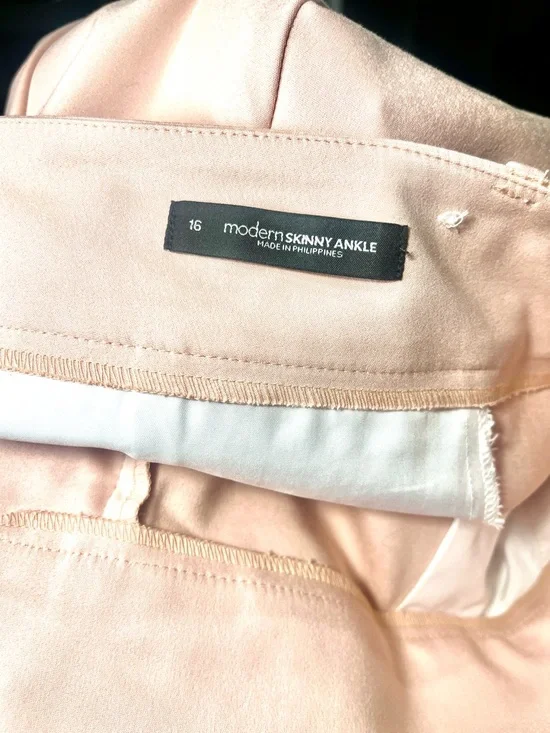 LOFT Blush Pink Straight-Leg Trousers - Picture 4 of 10